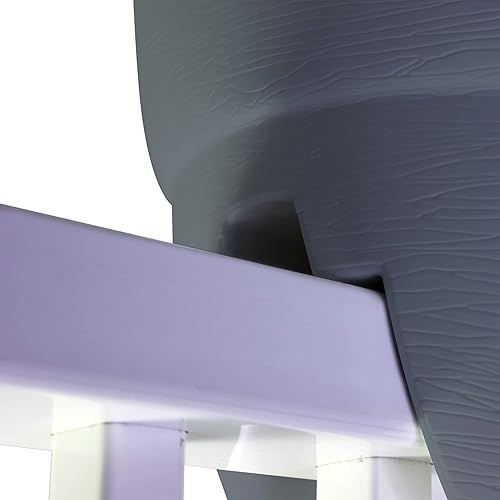 Vista 36 de Emsco Group Bloomers Railing Planter with Drainage Holes – 24" Weatherproof Resin Planter – Brown, Plastic