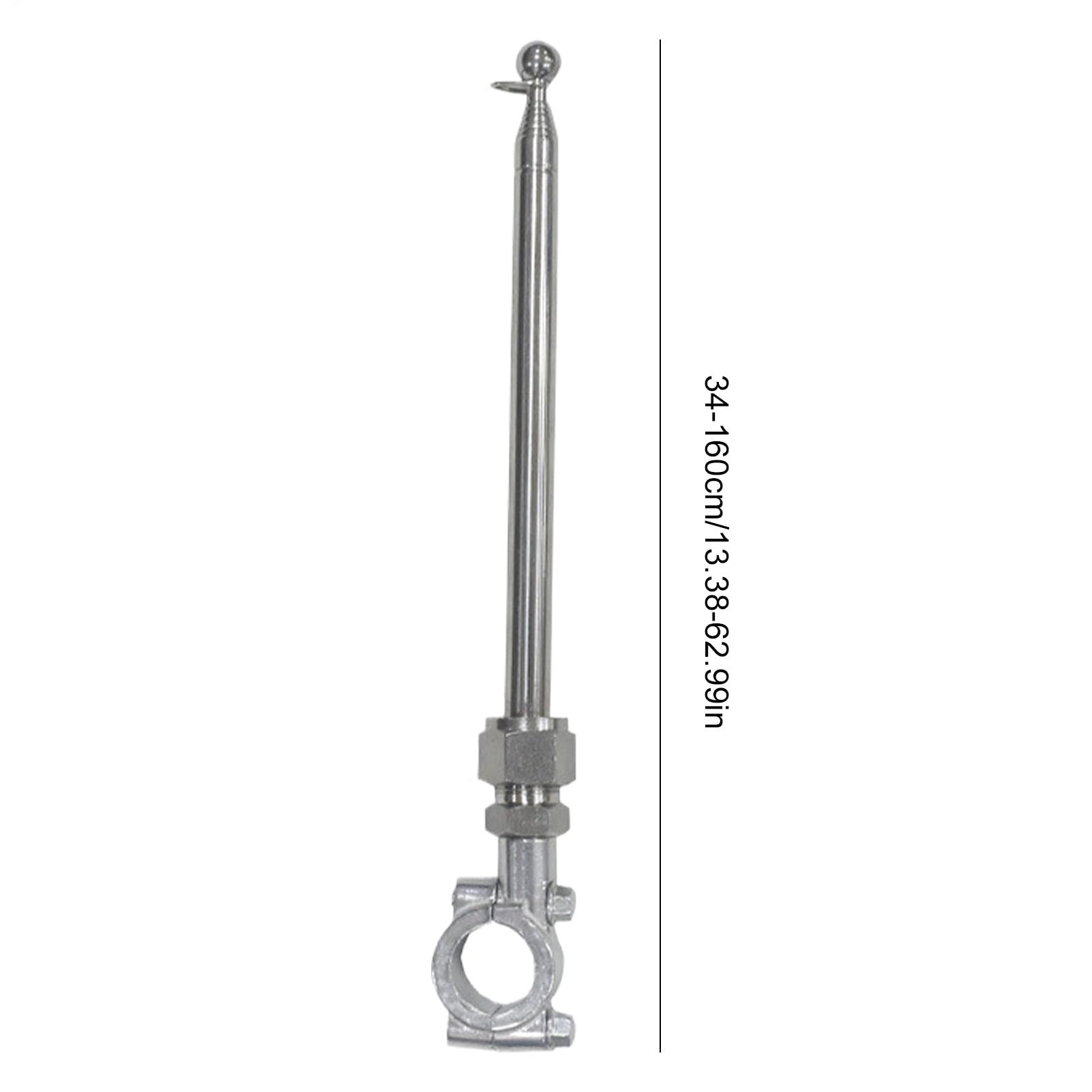 Asta Per Bandiera Regolabile Per Moto, Supporto Telescopico Per