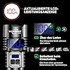 WOWNIGHT Linternas LED Alta Potencia1000000 Lúmenes, 50W 2 Interruptores Linterna Led Recargable, Linterna Potente Tactica Militar, VariacióN Infinita & IP67 Linternas Potentes para Emergencia Camping #4