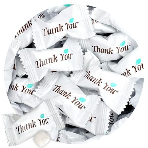 Thank You Candy Buttermints, 1 Pound, Approx.125 Pieces, Hospitality Mints
