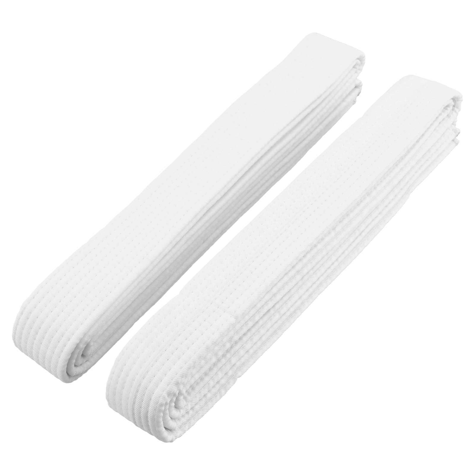 Daelesr 2 Stück Judo Karate Gürtel Aikido Belt, Taekwondo Gürtel Weiß 260 cm, Budogürtel, Judo Baumwolle Kampfsportgürte, Kampfkunst Wrestling Gürtels, Weißer Karate-Jiu-Jitsu-Gürtels