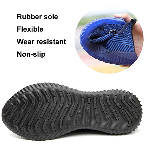 Suadex Steel Toe Work Shoes Indestructible Shoes Men Women Lightweight Construction Composite Toe Shoes,605 Black #TOP4