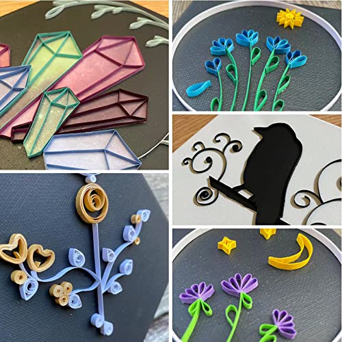 36 Colors 4320 Strips Paper Quilling Strips Set, Width 5Mm Length 54Cm Quilling Art & Craft Strips For Diy #TOP5