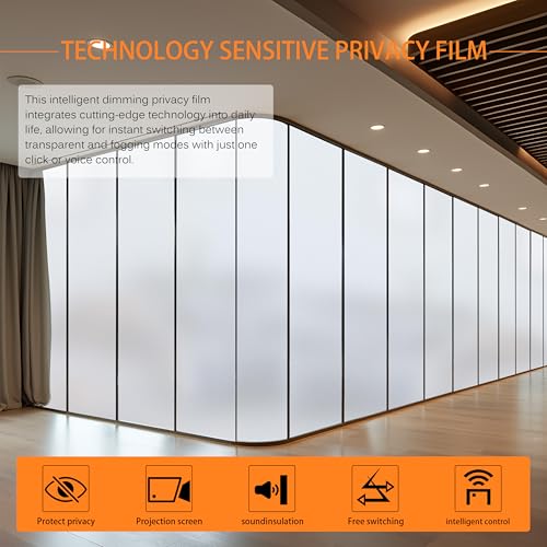 Película inteligente adhesiva para ventana PDLC 31.5 x 24.5 in miniatura 2