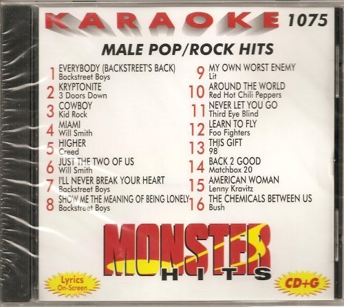 Monster #1075 Karaoke CDG MALE 90'S POP & ROCK HITS by NA (0100-01-01)