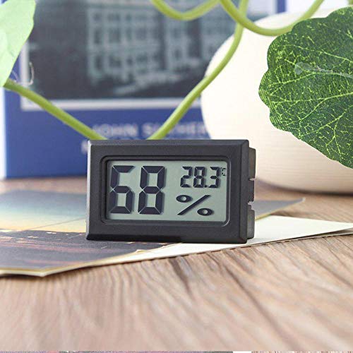 Mini Thermometer & Hygrometer Indoor Digital,2in1 Indoor Thermometer & Humidity Meter,Humidity Gauge with Celsius,Humidity Gauge Monitor with Temperature Meter Sensor for Greenhouse Cars Home Office
