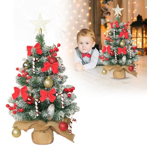 Forhandy Mini Weihnachtsbaum 60cm Kleiner Weihnachtsbaum mit...