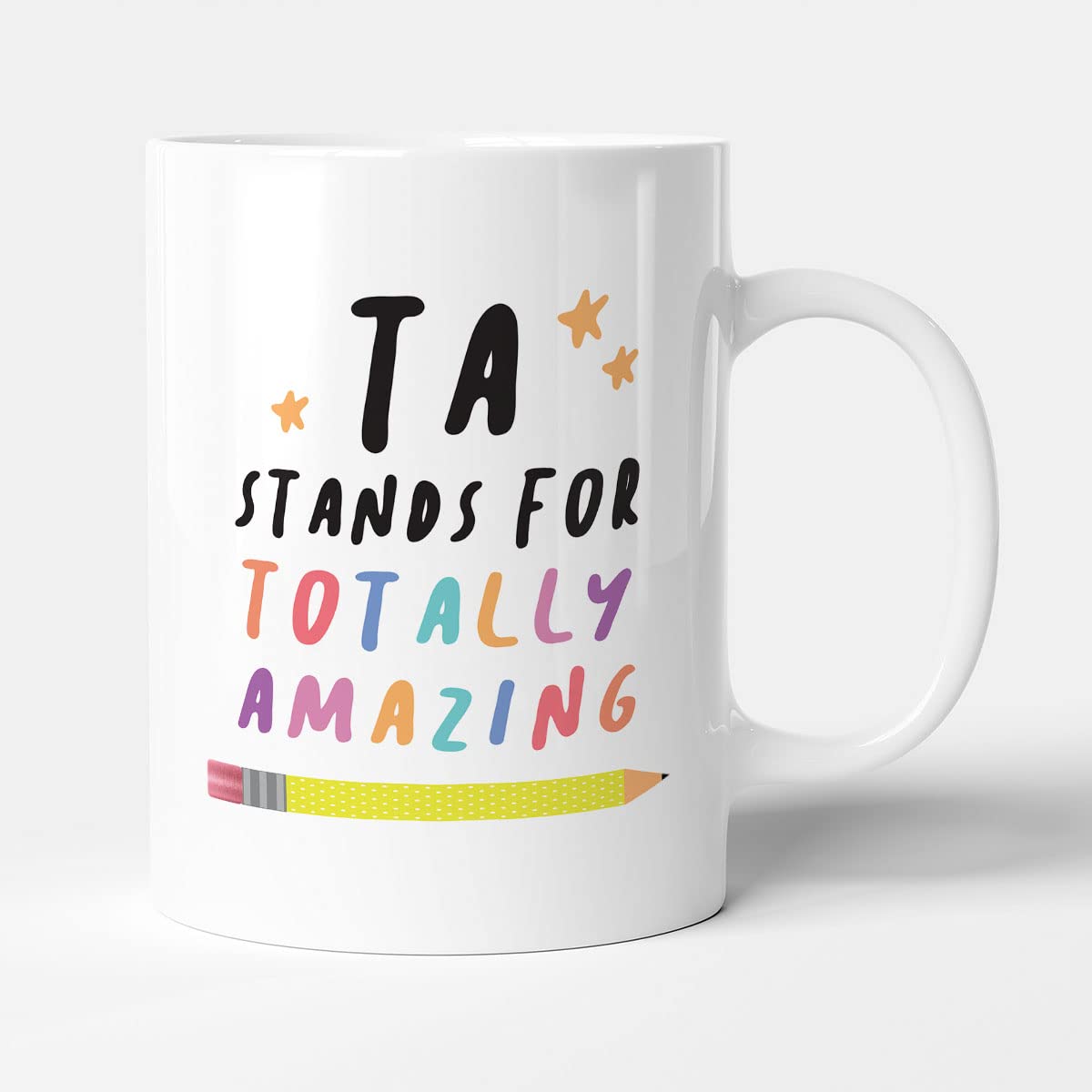 Victorian Printing Co - TA Stands for Totally Amazing - Teaching Assistant Gift Mug, Ceramic, 11fl.oz.