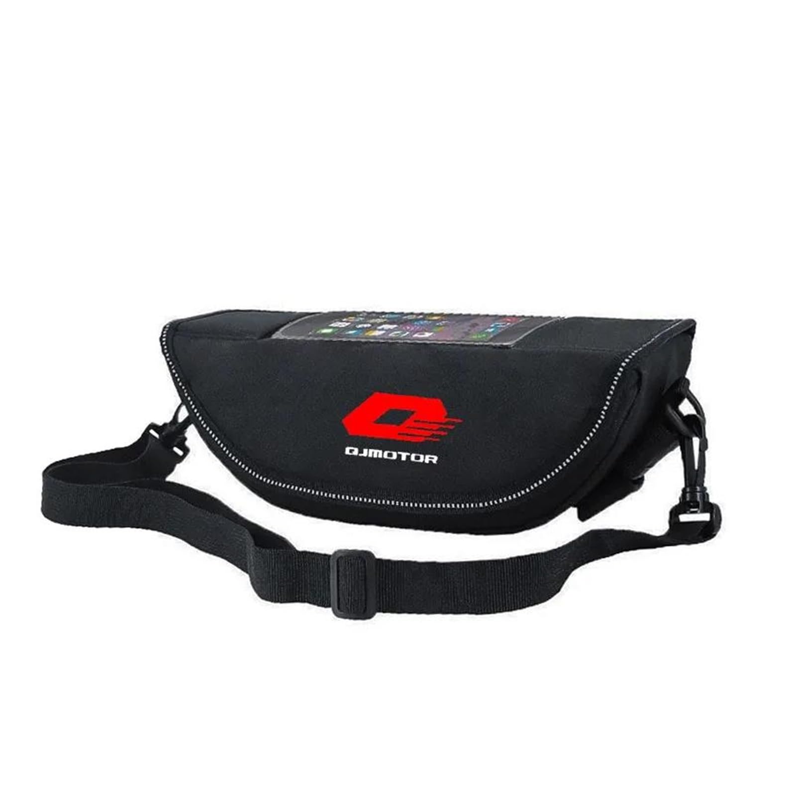 Borsa Da Manubrio Moto Per QJMOTO QJ SRT 800 800X 800SX SVT 650 X SRT700 700 550(Black2-with logo)