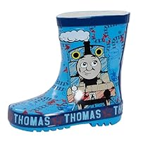 Thomas The Tank Engine Wellies Rubber Wellington Boots Boys Blue Rain Boots Wellys