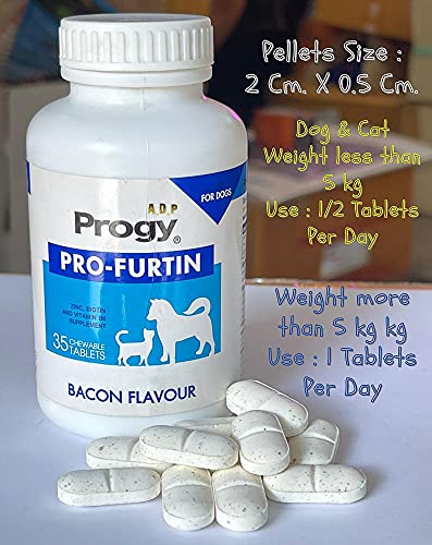 Progy Best For Pet 35 Tablets Dog & Cat Multi Vitamins Supplement Zinc Biotin Probiotics & Dha Omega 3 6 9 Support Healthy Skin Hair Coat For Dogs, Dry, Itchy & Irritated Skin Support Dog Itch Relief #TOP1