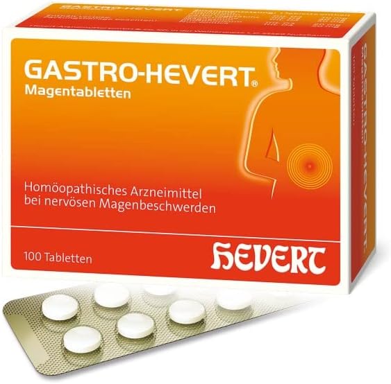 Hevert Magentabletten für nervöse Magenprobleme, 100 St., schnell zur Ruhe bringen