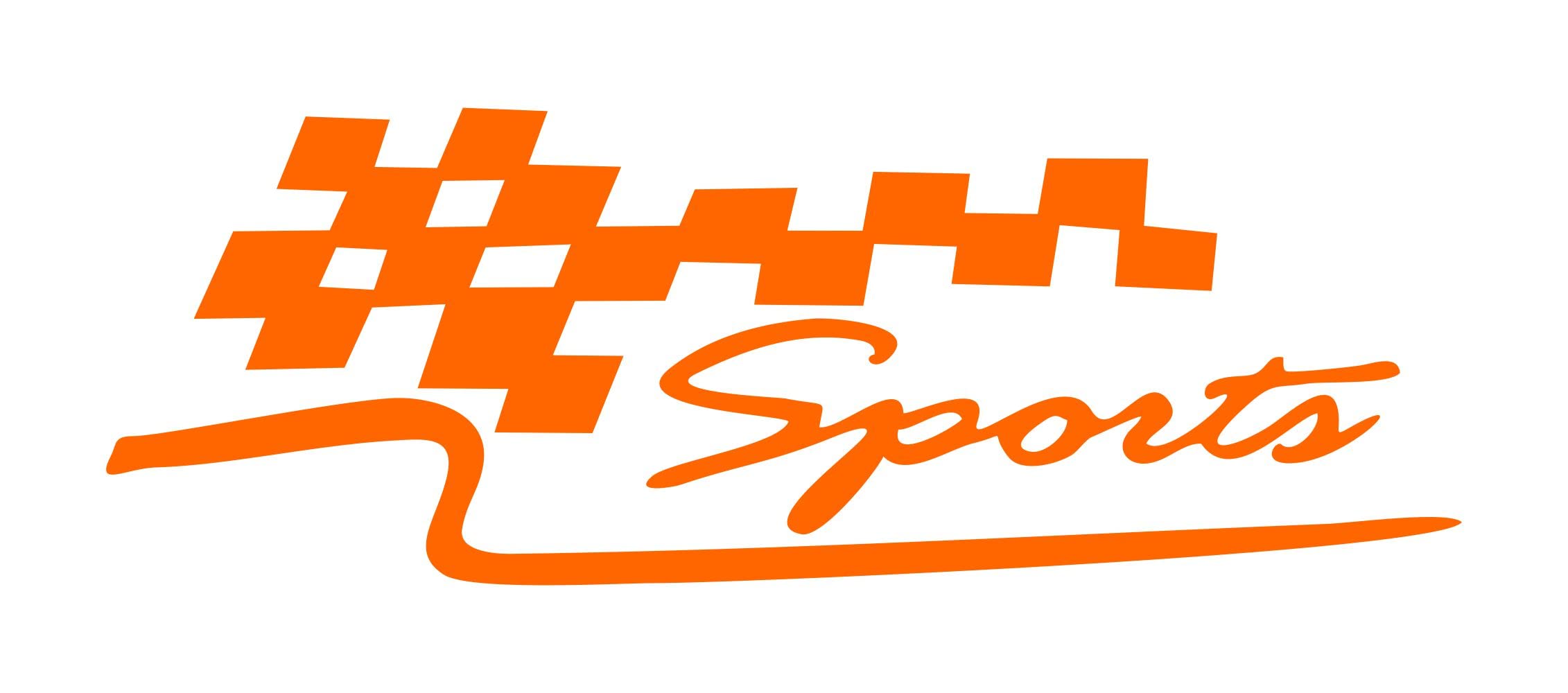 decalbazaar Vinyl Racing Sports Glossy Car Vehicle Sticker,12 x 4 Inches Orange