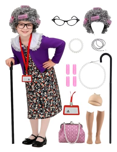 Disfraz de Abuelita para Niñas 5-7 Años miniatura 1