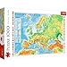 Trefl TR10605 Europakarte 1000 Teile, Premium Quality, für Erwachsene und Kinder ab 12 Jahren Puzzle, Farbig