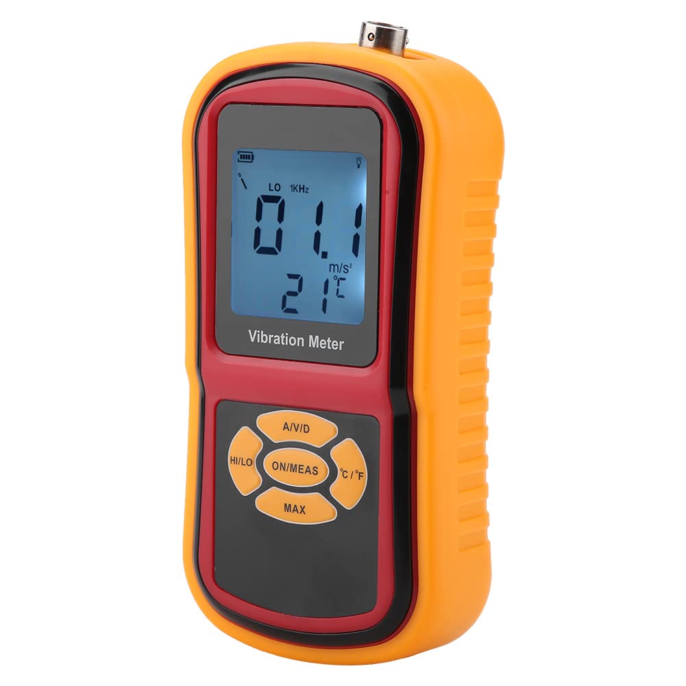 Mini Misuratore di Vibrazioni Digitale con Display LCD con Sonde S e L, per Orologi Meccanici, Motori, Ventole e Cuscinetti