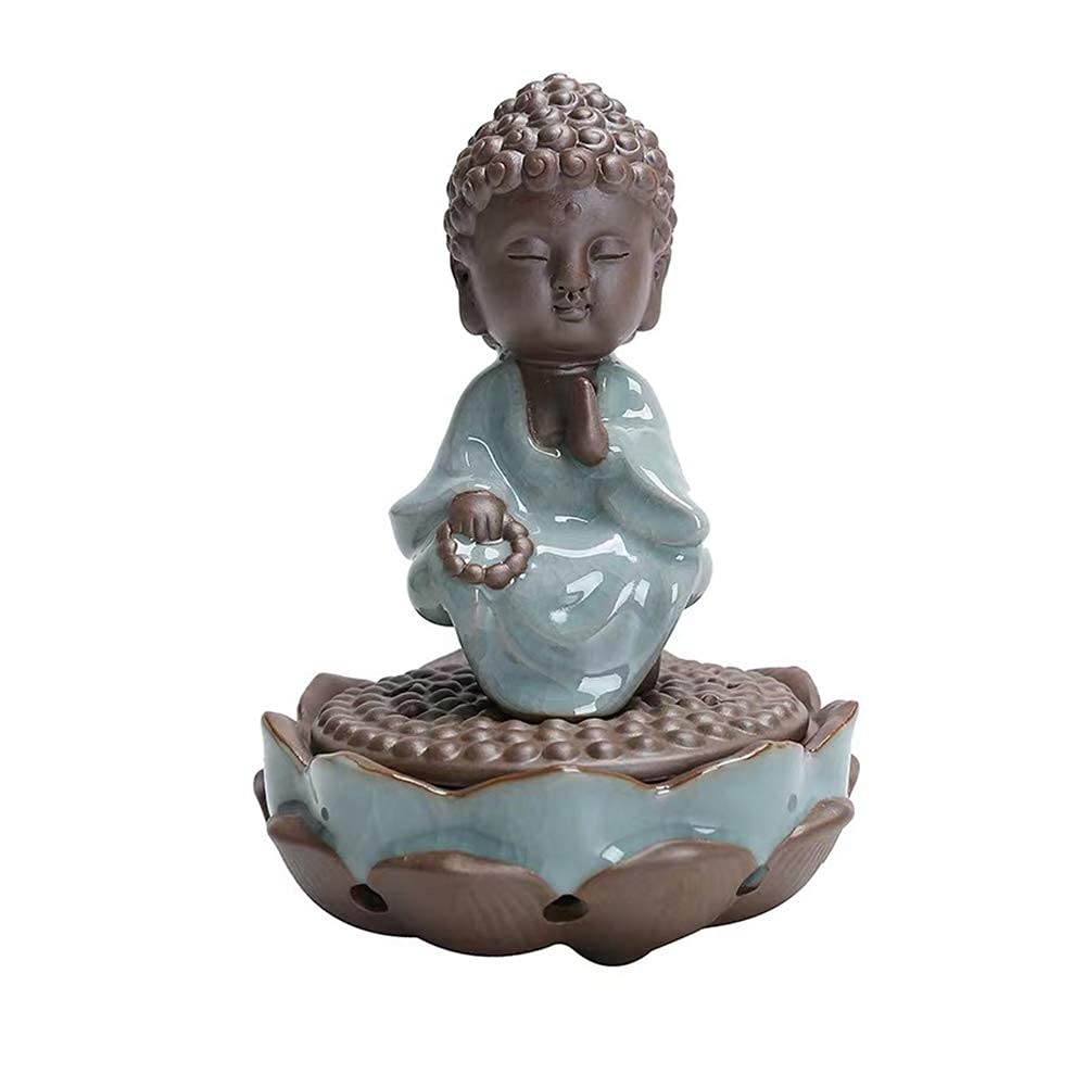 Brûleur d'encens Bouddha céramique déco maison et bien-être