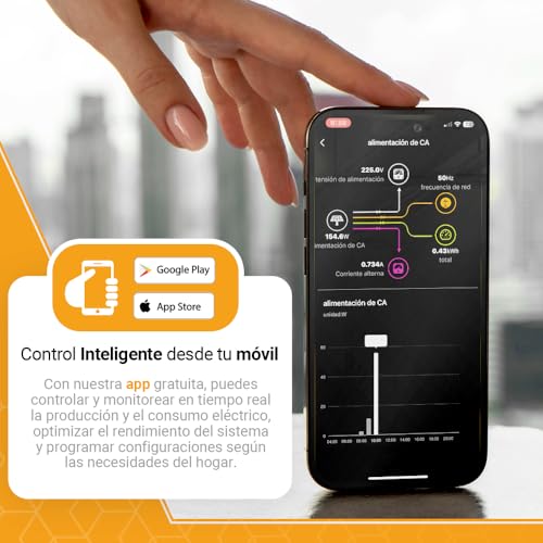 Kit solar plug & play Svan con microinversor wifi SSRS800W y placas bifaciales exterior 7
