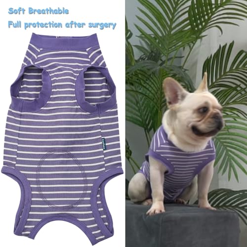 Image of Dog Surgery Recovery Suit - After Spay, Abdominal Wounds Post Surgical Recovery, Anti Licking Breathable Dog Onesies for Small, Medium & Large Pet, Alternative Bandages Cone E-Collar