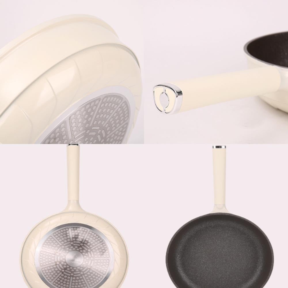 Nieprzywierająca głęboka patelnia z pokrywką, klasyczna aluminiowa nieprzywierająca głęboka patelnia, powłoka granitowa, nieprzywierająca, do kuchenek indukcyjnych, ceramicznych,
