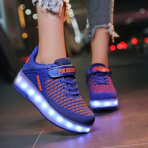 Image of Ylllu Kids LED Roller Skate Shoes with Wheel Light up Roller Shoes Gift for Girls Boys Children