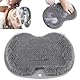 GXGM Silikon Matte Badematte, Foot Massage Matte, Fußbürste Dusche Fußmassagegerät, Fußwäscher Bath Massage Pad für Fußpflege Entspannung, Erhöhung der Durchblutung, Peeling, Grey, 1 Stück