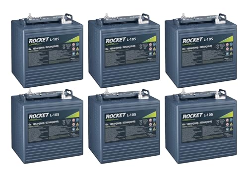 Rocket L-105 6V Golf Cart Battery