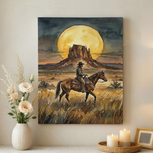 Toile coucher du soleil de 40x50 cm pour grand salon
