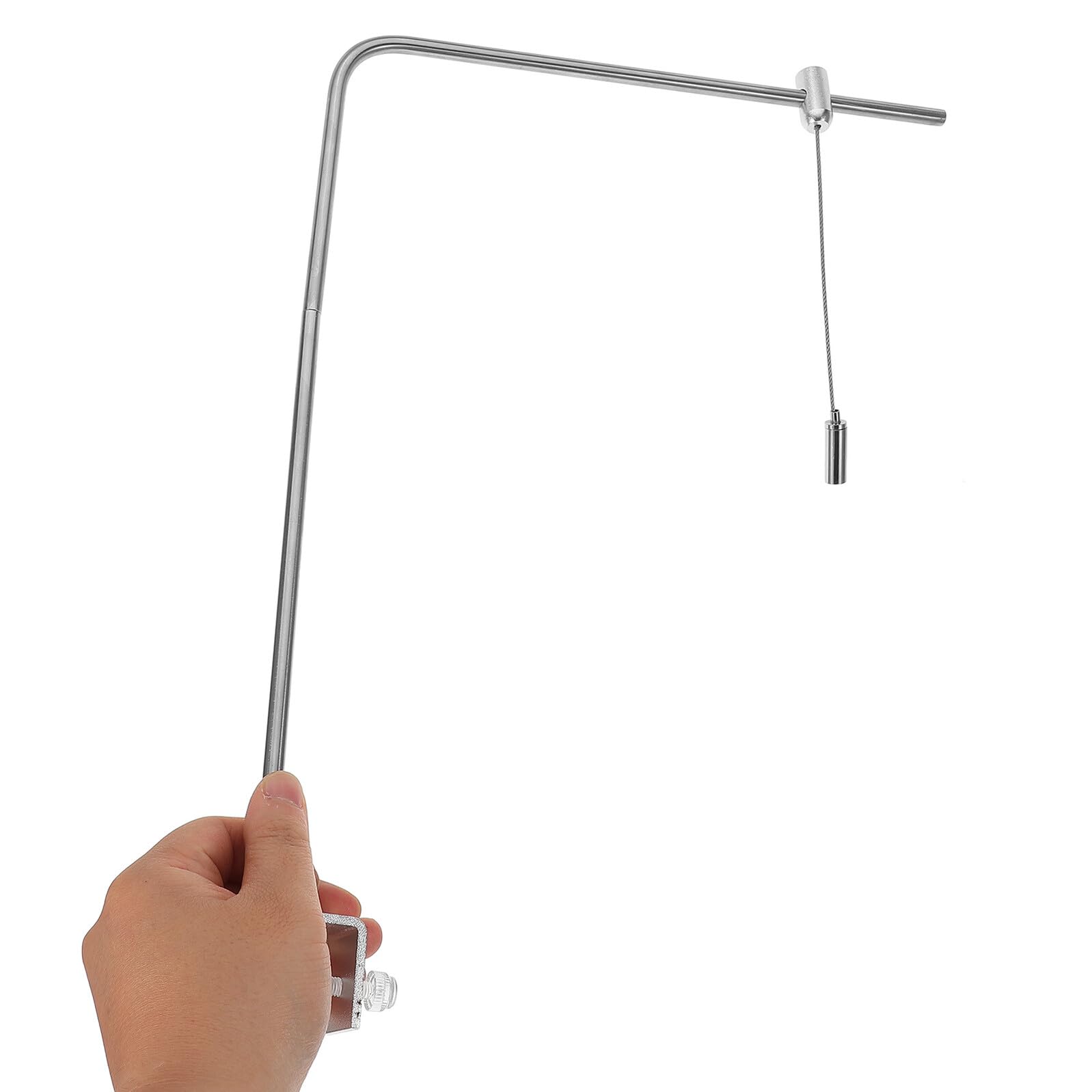 Supporto per Luci Acquario in Lega di Alluminio Argento, Robusto e Regolabile, per Lampade Acquario Sotto Contenitore o Animali, Accessorio Pratico e Resistente