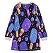 Vozoza Purples Sports Girls Long Sleeve Dress Winter Dresses Toddler Girl Outfits Fashion Clothes Size 2t