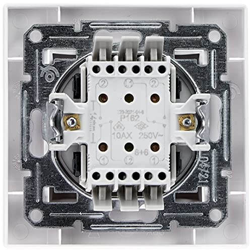 schneider electric sc5eph0603121 double interrupteurs ou va vient encastrable complet asfora