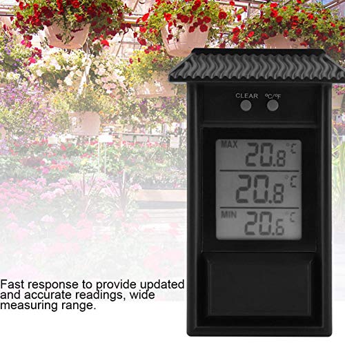 Sterke waterdichte waterdichte hygrometer draagbare binnenthermometer Digitale thermometer groen huis voor huishouden… - Image 6