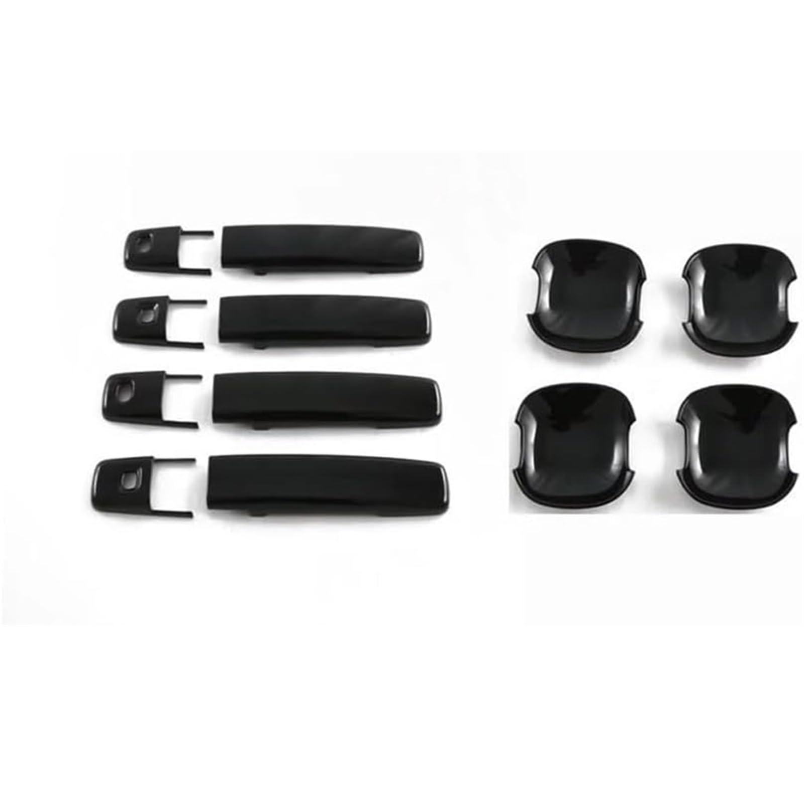 Poignée de porte extérieure gauche pour ROOX 2021 2022 en ABS noir carbone baoquan