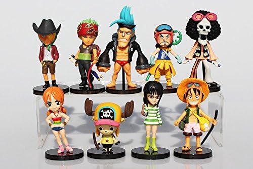 Amazon Co Jp アニメ ワンピース ルフィ ゾロ サンジ チョッパー ロビン ブルック ナミ Pvc アクションフィギュアおもちゃ人形 9pcs 設定グレートギフトフィギュア ホビー 通販