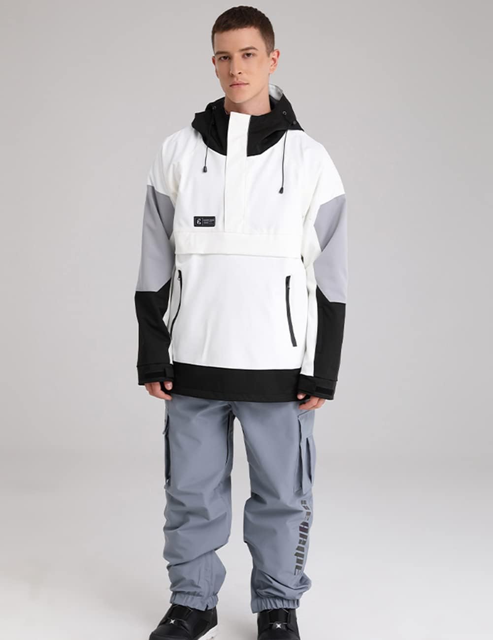 SEARIPE Womens Ski Jacket Mens Snow Jacket Waterproof Winter Snow Coat Couples Pullover Snowboard Hooded - Image 3