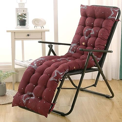 Cojín para tumbona de exterior, antideslizante, grueso, impermeable, para muebles de patio, almohada para relajación, 48 x 153 cm (5#)