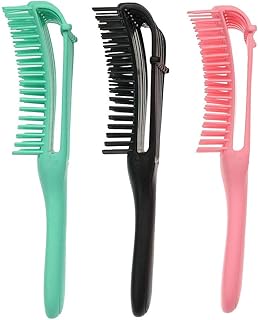 فرشاة للشعر لتنعيم وفك التشابك، تدليك وفك التشابك وتمديد الشعر بسهولة مناسبة لجميع أنواع الشعر بما في ذلك المجعد بسعة كبيرة لتغطية واسعة وفعالية عالية