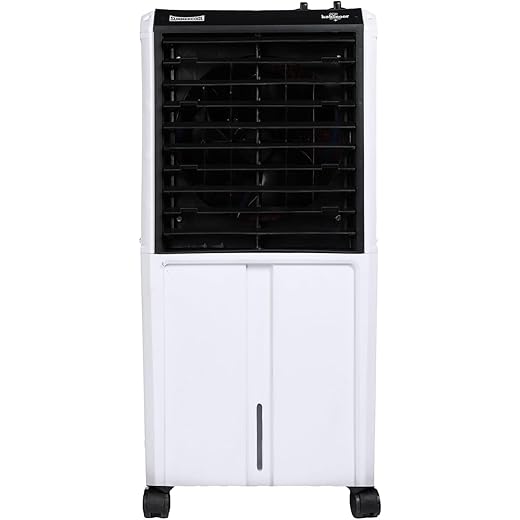 SUMMERCOOL Kohinoor 65Ltr Desert Air Cooler with Wheel for Room | High Speed Fan | 25ft Powerful Air Throw | Inverter Compatible | Honeycomb | Collapsible Louvres | 1 Year Warranty | White
