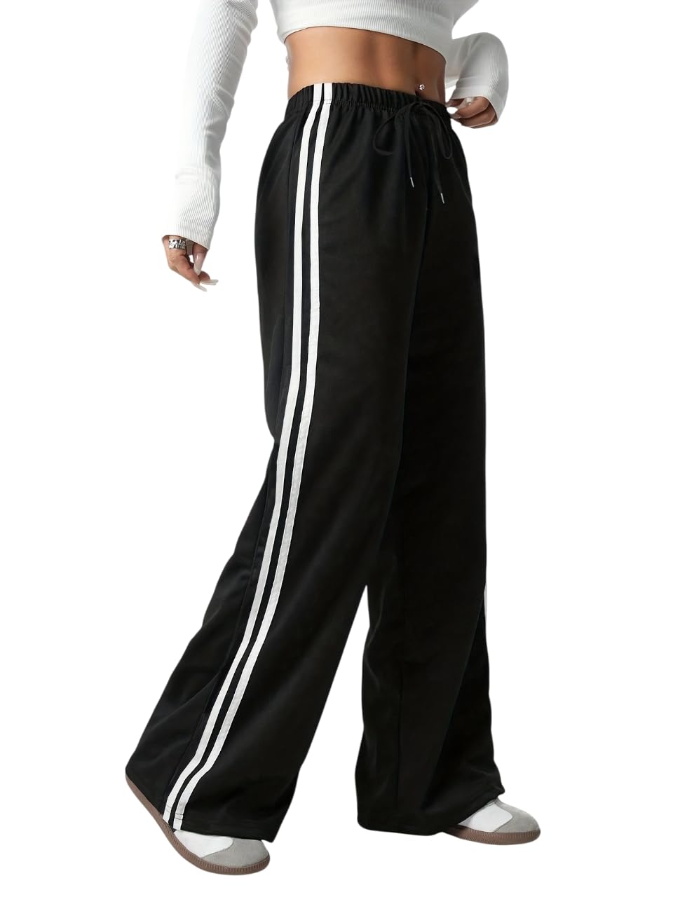 progeny Women's Wide Leg Drawstring Relaxed Fit Trouser-picture-10