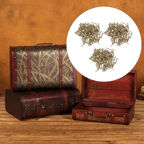 300 clavos de aleación de cobre para muebles decorativos 0.59x0.12 pulgadas miniatura 5