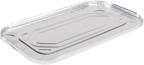 Tapa de bandeja de mesa de vapor de papel de aluminio de tamaño 1/3 - 100/caja