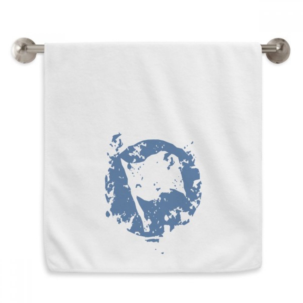 Serviettes moelleuses motif diadème bleu 13x29 pouces essuie-mains