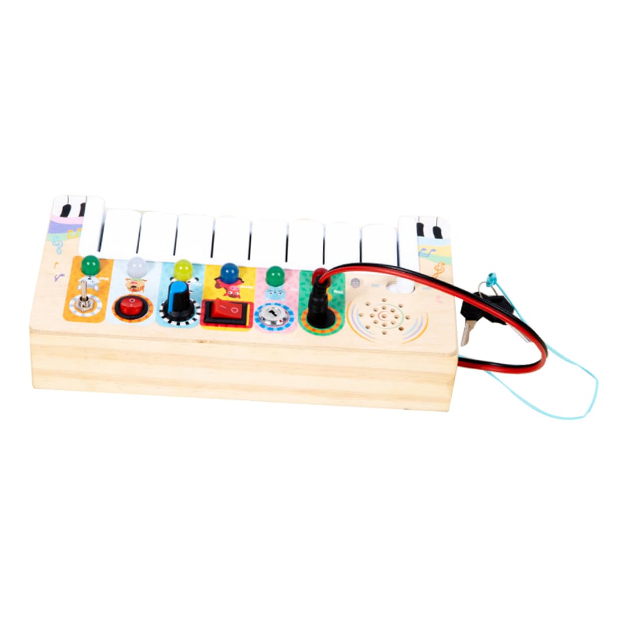 Juguete Musical de Madera Electrónico LED para Niños, 1 Pieza