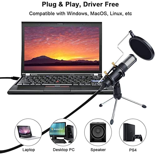 Microphone USB de studio d'enregistrement avec kit de table à condensateur - 6