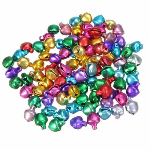 EliteKoopers 6mm Jingle Bell Beads For Xmas Craft Christmas Charms Jewellery Decor Item, Mixed - Image 3