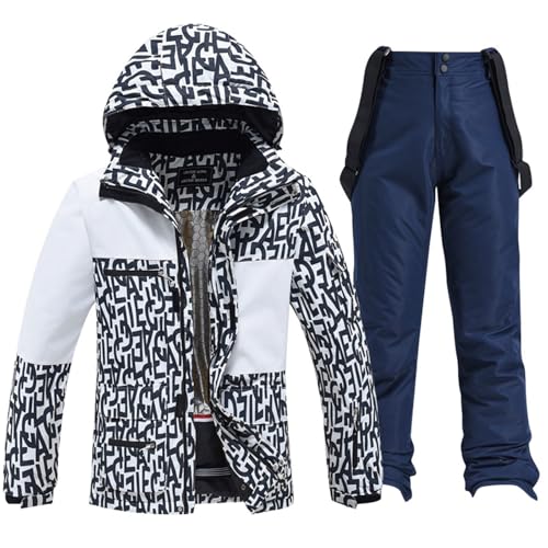 Combinaison de ski pour femme 2 pièces veste et pantalon imperméables grandes tailles