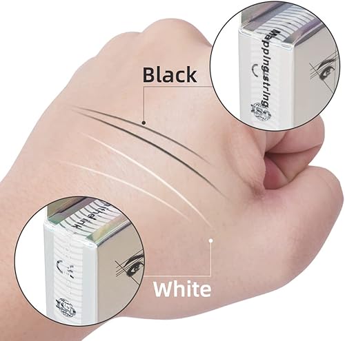 Miniatura 4 de XIAOYU Cuerda de mapeo de cejas preentintada de 10M para microblading, microsombreado, tatuaje cosmético, suministros de maquillaje, paquete de 6,
