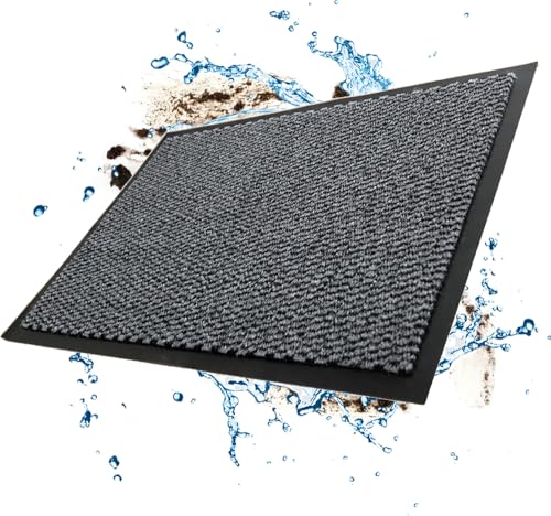 Théo Tapis Entrée Intérieur 120x80 cm en Polypropylène Absorbant, Paillasson Robuste Antidérapant pour Maison et Couloir.