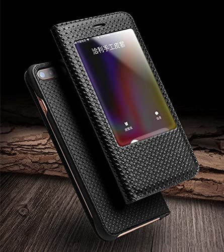 Étui en cuir véritable iPhone SE 2022 marron chic clapet folio - 4