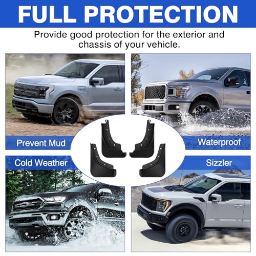 Image of Autorder Mud Flaps Splash Guards for 2024-2025 2026 Chevrolet Chevy Trax Accessories Mudflap Fender Flares Front and Rear Mud Guard Set 4PCS